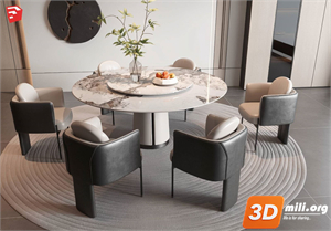 Dining Table Set Skp Files